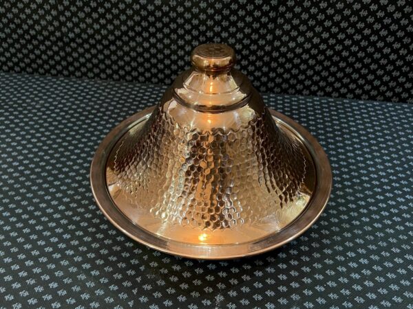 Moroccan Copper Tagine - Handcrafted Hammered Culinary Art