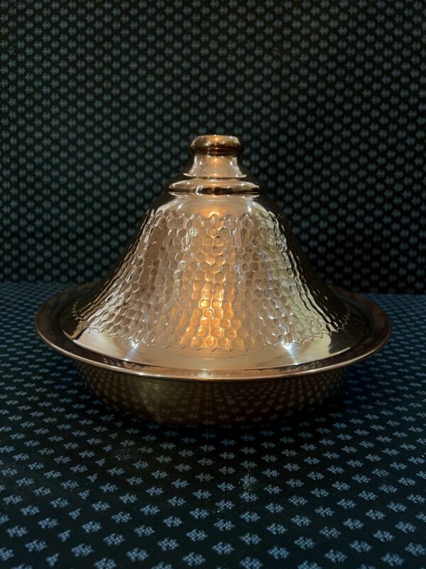 Moroccan Copper Tagine - Handcrafted Hammered Culinary Art