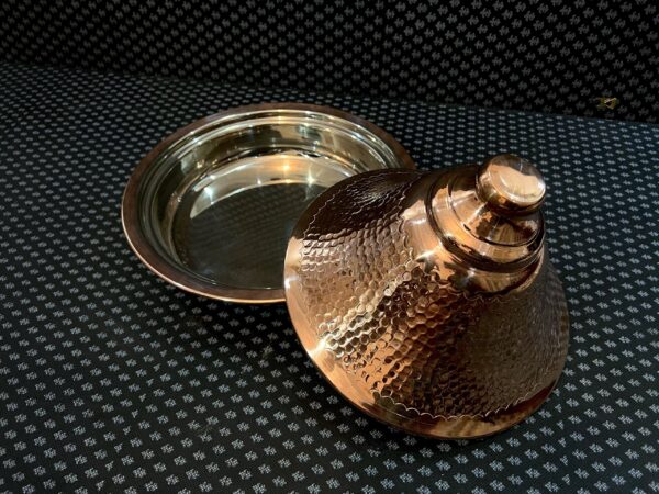 Moroccan Copper Tagine - Handcrafted Hammered Culinary Art