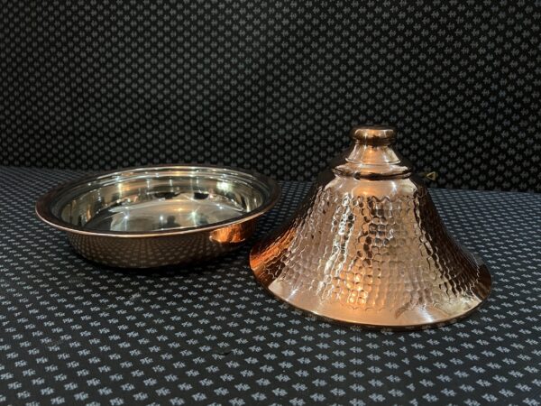 Moroccan Copper Tagine - Handcrafted Hammered Culinary Art