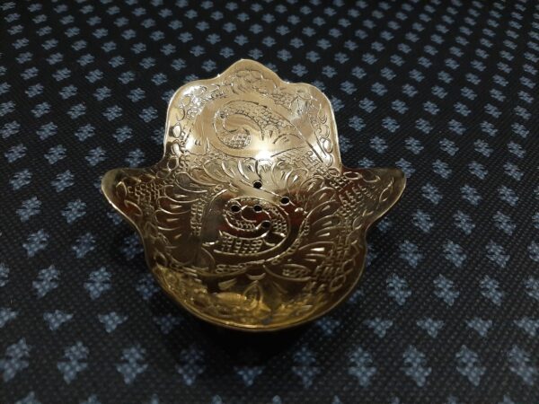 Moroccan Brass Khamsa Soap Dish - Symbolic Elegance for Your Bath - Buy 2 Get 1 Extra Free